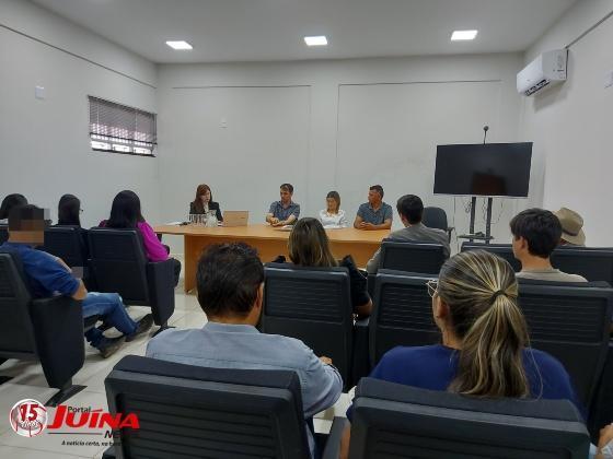 Audiência realizada na tarde de hoje na sede do MP, em Juína