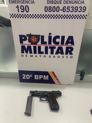 Arma de fogo apreendida pela PM