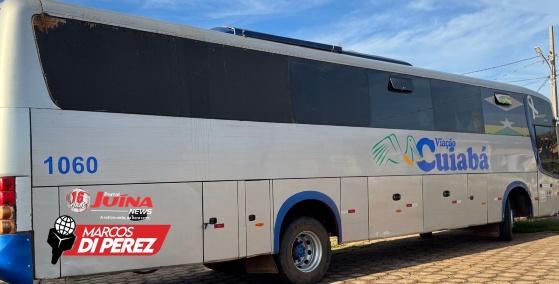 Ônibus apreendido hoje pela PJC