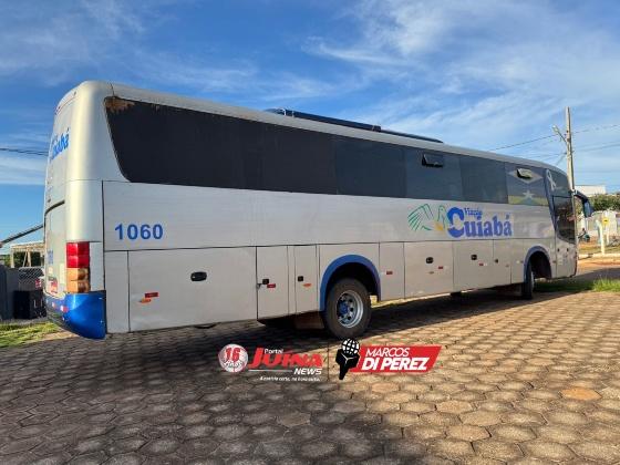Ônibus com sinais de adulteração e apreendido pela polícia civil