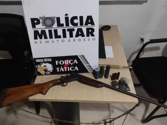Arma de fogo apreendida pela FT